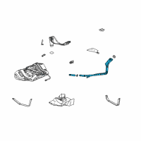 OEM Saturn Pipe Asm, Fuel Tank Filler Diagram - 19354593