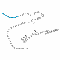 OEM 2017 Cadillac XT5 Washer Hose Diagram - 84070315