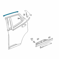 OEM 2021 Chevrolet Bolt EV Rear Molding Diagram - 42438248