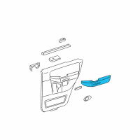 OEM 2006 Ford Expedition Armrest Pad Diagram - 2L1Z-7827618-AAD