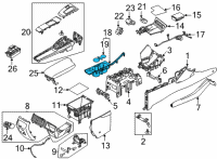 OEM 2021 Hyundai Sonata CUP HOLDER ASSY Diagram - 84670-L0100-XHA