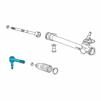 OEM 2017 Chevrolet Bolt EV Rod Asm-Steering Linkage Outer Tie Diagram - 42353793