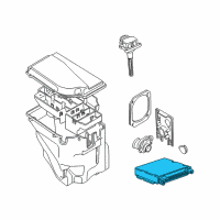 OEM BMW X5 Engine Control Module Diagram - 12-14-7-551-842