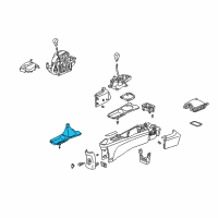 OEM 2002 Acura RSX Garnish Assembly, Center Console (Graphite Black) Diagram - 77295-S6M-A02ZA