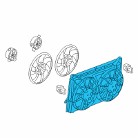 OEM Chevrolet Silverado 1500 Fan Shroud Diagram - 25880379