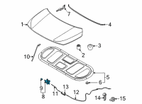 OEM 2022 Kia Seltos Hood Latch Assembly Diagram - 81130Q5000