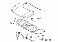 OEM 2022 Kia Seltos Rod Assembly-Hood Stay Diagram - 81170Q5000