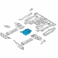 OEM 2021 Nissan NV200 Floor Front, Center Diagram - G4300-3LMMC