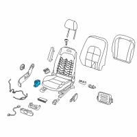 OEM 2017 Infiniti QX30 Power Seat Switch Assembly Diagram - 25490-5DA0C