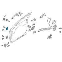 OEM 2007 Hyundai Veracruz Hinge Assembly-Front Door, LH Diagram - 79310-2B020