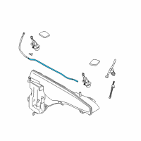 OEM 2013 BMW X6 Hose Line, Headlight Cleaning System Diagram - 61-67-7-181-995