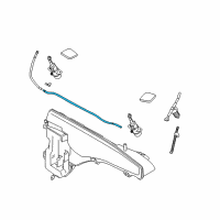 OEM 2012 BMW X6 Hose Line, Headlight Cleaning System Diagram - 61-67-7-181-995