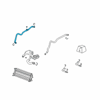 OEM Chevrolet Corvette Hose Asm-Charging Air Cooler Coolant Diagram - 15870558