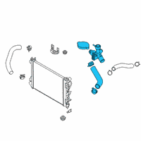 OEM Hyundai Venue Filler Neck & Hose Assembly-Rad Diagram - 25327-K2000