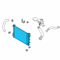 OEM Hyundai Venue Radiator Assy Diagram - 25310-K2050