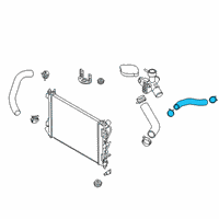 OEM Hyundai Venue Hose Assembly-Radiator, UPR Diagram - 25414-K2100