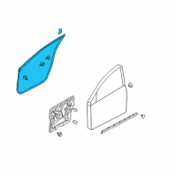 OEM 2012 Nissan Rogue WEATHERSTRIP Front Door RH Diagram - 80830-CZ30A