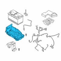 OEM 2020 Ford Police Interceptor Utility Battery Tray Diagram - L1MZ-10732-A