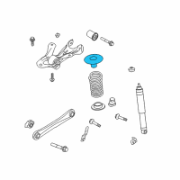 OEM Ford Mustang Upper Insulator Diagram - 5R3Z-5586-AA