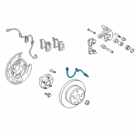 OEM Toyota Highlander Brake Hose Diagram - 90947-A2046