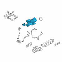 OEM 2016 BMW M6 Gran Coupe Exchange-Turbo Charger Diagram - 11-65-7-850-318