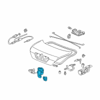OEM Lock, Trunk (Handle+Power+Switch) Diagram - 74851-SDA-A22