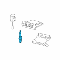 OEM 2002 Mercury Cougar Spark Plug Diagram - AZFS-32F-EX