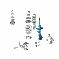 OEM 2015 Honda CR-Z Shock Absorber Unit, Right Front Diagram - 51611-SZT-A71