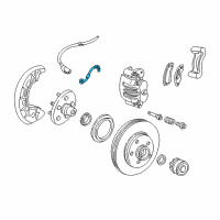 OEM Ford Ranger Brake Hose Diagram - 6L5Z-2078-BA