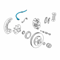 OEM 2001 Ford Explorer Front Speed Sensor Diagram - XL2Z-2C204-AB