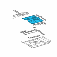 OEM 2008 Toyota 4Runner Pan, Front Floor Diagram - 58111-35422