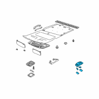 OEM 2000 Nissan Xterra Lamp Assembly-Map Diagram - 26430-8B400