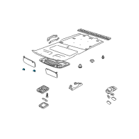 OEM Nissan Xterra Holder-SUNVISOR Diagram - 96409-7Z001