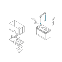 OEM 2014 Kia Sedona Bolt-Battery Clamp Diagram - 371634D000