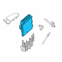 OEM 2018 BMW 540i Engine Control Module Diagram - 13-61-8-592-462