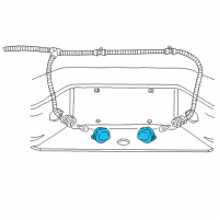 OEM Ford F-250 License Lamp Diagram - F67Z-13550-AA