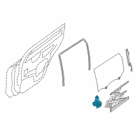 OEM 2016 Nissan Rogue Motor Assy-Regulator, LH Diagram - 82731-4BA0A