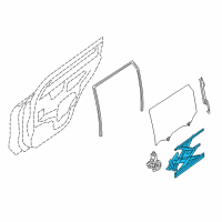 OEM 2017 Nissan Rogue Regulator Door Window Rh Diagram - 82720-4BA2A