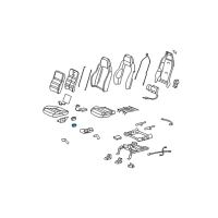 OEM 2011 Chevrolet Corvette Switch Asm-Driver Seat Lumbar & Bolster Conical Diagram - 10315844