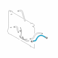 OEM 2011 Toyota Corolla Outlet Hose Diagram - 90445-15045