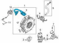 OEM Hyundai Elantra POWER CABLE-MOTOR AC Diagram - 91673-BY000