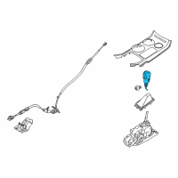 OEM 2019 Ford Explorer Shift Knob Diagram - JB5Z-7213-AA