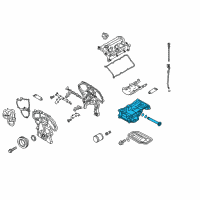 OEM 2017 Infiniti Q50 Oil Pan Assembly Diagram - 11110-3GM0A