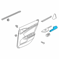 OEM 2020 Honda Civic Armrest Assy., R. RR. Door Lining *NH900L* (DEEP BLACK) Diagram - 83704-TGG-A01ZB