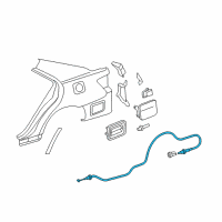 OEM 2009 Toyota Camry Release Cable Diagram - 77035-33130