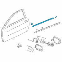 OEM Acura Molding Assembly, Right Front Door Diagram - 72410-ST7-003