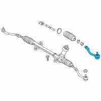 OEM Kia Optima End Assembly-Tie Rod, RH Diagram - 56825G8090
