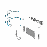 OEM Hyundai Sonata Tube Assembly-Suction & Liquid Diagram - 97775-3R000