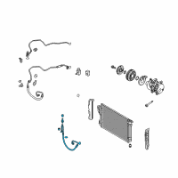 OEM 2012 Kia Optima Air Conditioner Discharge Hose Diagram - 977623Q000