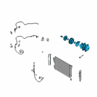 OEM 2014 Hyundai Sonata Compressor Assembly Diagram - 97701-3R000
